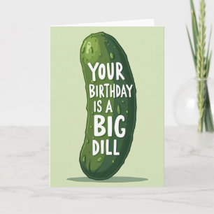 Carte de Vœux d'Anniversaire au Cornichon