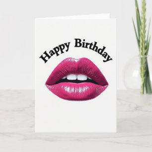 Carte de vœux d'anniversaire avec baiser doux