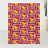 Carte de vœux d'anniversaire avec collage de lion (Dos)