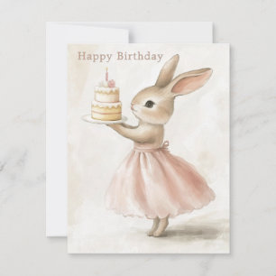 Carte de vœux d'anniversaire avec gâteau doux et j