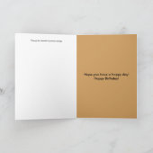 Carte de voeux d'anniversaire avec Hamster (Intérieur)