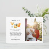 Carte de vœux d'anniversaire avec photo de cocktai (Debout devant)