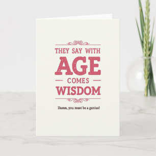 Carte de vœux d'anniversaire avec texte de sagesse