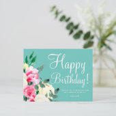 Carte de vœux d'anniversaire avec verset biblique  (Debout devant)