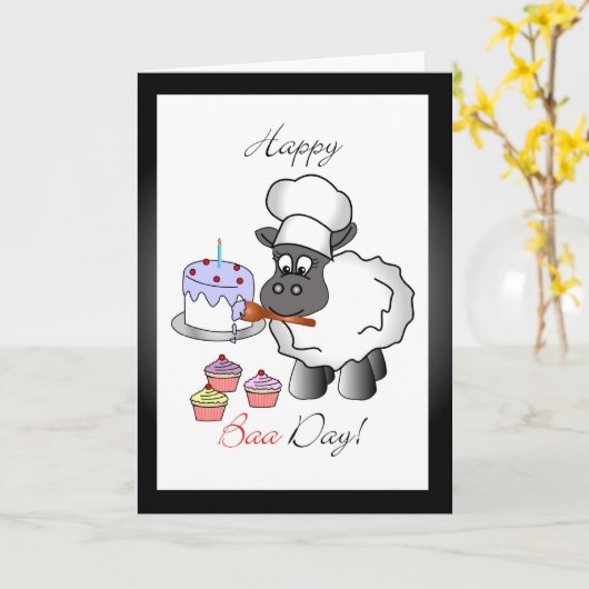 Carte de voeux d'anniversaire Baker (Fleur jaune)