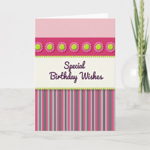 Carte de vœux d'anniversaire Blossom