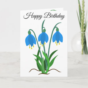 Carte de vœux d'anniversaire Bluebells