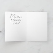 Carte de voeux d'anniversaire botanique (Intérieur)