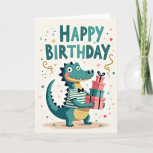 Carte de vœux d'anniversaire Cadeaux de Reptile So