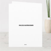 Carte de voeux d'anniversaire CAT PAPER DOLL vinta (Dos)