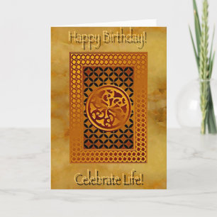 Carte de voeux d'anniversaire Celtic