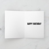 CARTE DE VOEUX D'ANNIVERSAIRE CHAT MIGNON (Intérieur)
