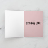 CARTE DE VŒUX D'ANNIVERSAIRE CŒUR ARC-EN-CIEL (Intérieur)