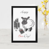 Carte de voeux d'anniversaire comptable (Fleur jaune)