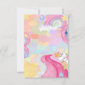 Carte de voeux d'anniversaire de Caticorn Meow-Gic (Dos)