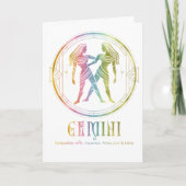 Carte de voeux d'anniversaire de compatibilité Gem (Devant)