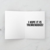 CARTE DE VŒUX D'ANNIVERSAIRE DE DONALD TRUMP (Intérieur)