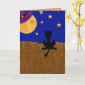 Carte de voeux d'anniversaire de Halloween de la (Fleur jaune)