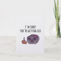 Carte de vœux d'anniversaire de hamster triste | D