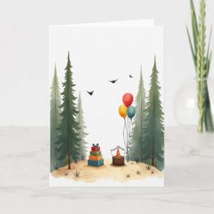 Carte de Vœux d'Anniversaire de la Forêt