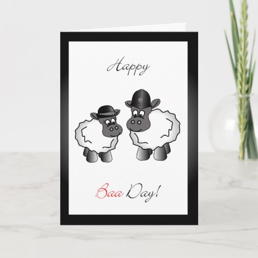 Carte de voeux d'anniversaire de la police anglais (Devant)