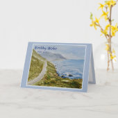 Carte de voeux d'anniversaire de l'aquarelle de me (Fleur jaune)