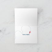 Carte de voeux d'anniversaire de l'astronaute spat (Intérieur)