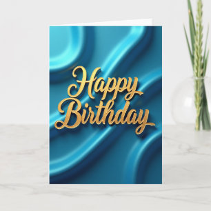 Carte de vœux d'anniversaire de luxe