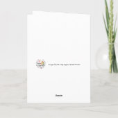 Carte de vœux d'anniversaire de maison pour recomm (Dos)