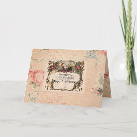 Carte de voeux d'anniversaire de mariage (Devant)