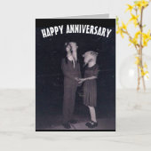 CARTE DE VOEUX D'ANNIVERSAIRE DE MARIAGE FLIPPANTE (Fleur jaune)