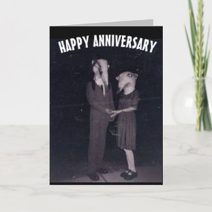 CARTE DE VOEUX D'ANNIVERSAIRE DE MARIAGE FLIPPANTE