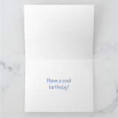 Carte de vœux d'anniversaire de poussin de pingoui (Intérieur)