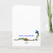 Carte de voeux d'anniversaire de princesse (Dos)