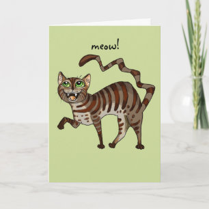 Carte de voeux d'anniversaire de Purrfect de chat