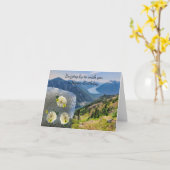 Carte de vœux d'anniversaire de ruche (Fleur jaune)