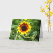 Carte de voeux d'anniversaire de tournesol (Fleur jaune)