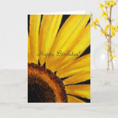 Carte de voeux d'anniversaire de tournesol (Fleur jaune)