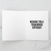 Carte de vœux d'anniversaire de TRUMP (Intérieur)