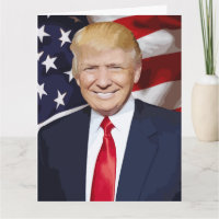 Carte de vœux d'anniversaire de TRUMP