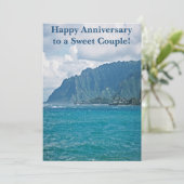 Carte de voeux d'anniversaire de vacances de plage (Debout devant)