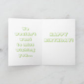 Carte de voeux d'anniversaire des coureurs (Intérieur)