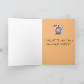 Carte de voeux d'anniversaire d'Halloween tardive (Intérieur)