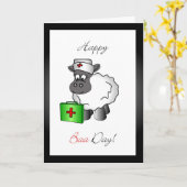 Carte de voeux d'anniversaire d'infirmière (Fleur jaune)