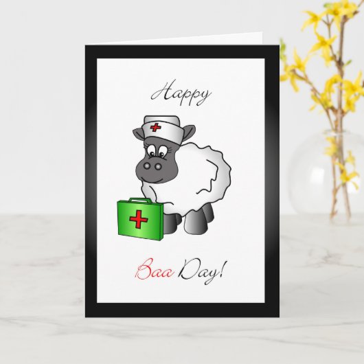 Carte de voeux d'anniversaire d'infirmière (Fleur jaune)