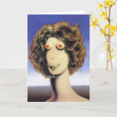 Carte de vœux d'anniversaire Dirty Martini (Fleur jaune)