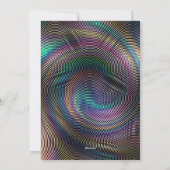 Carte de vœux d'anniversaire disco psychédélique f (Dos)