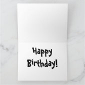 Carte de voeux d'anniversaire d'oiseau et de (Intérieur)