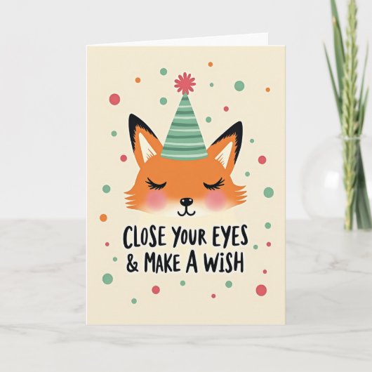 Carte de vœux d'anniversaire douce (Devant)