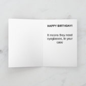 Carte de voeux d'anniversaire du magasin de packag (Intérieur)